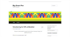 Desktop Screenshot of biggreenpen.com